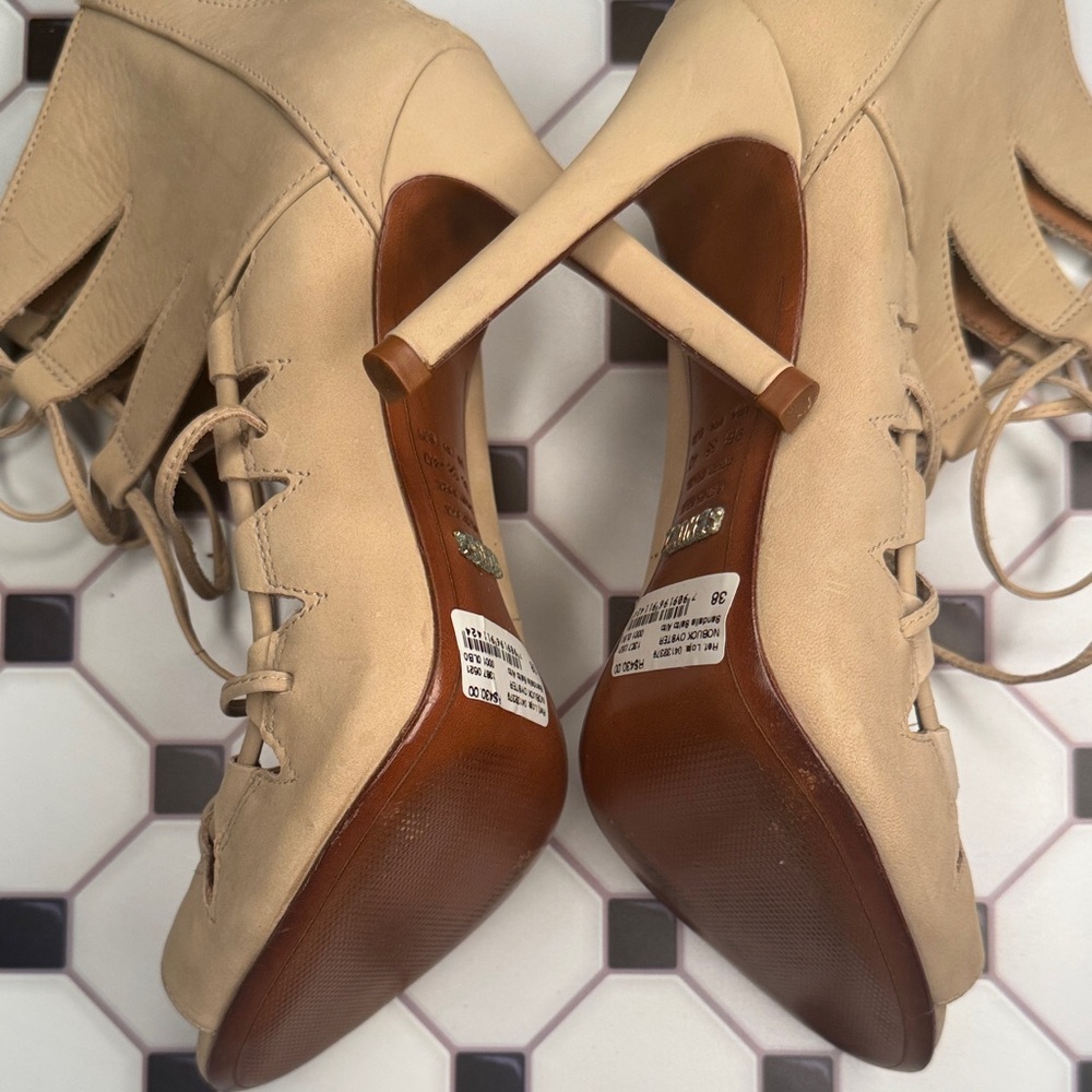Schutz Cutout Lace-Up Heels - Picture 5 of 5